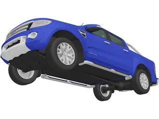 Ford Ranger T6 (2011) 3D Model preview