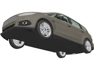 Ford S-Max (2015) 3D Model preview
