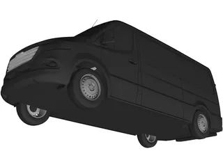 Freightliner Sprinter Panel Van L2H1 RWD (2019) 3D Model preview
