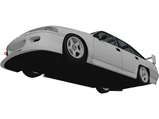 Holden Commodore Touring (1993) 3D Model preview