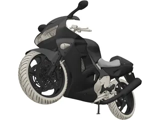 Honda VFR 800 Interceptor (1998) 3D Model preview