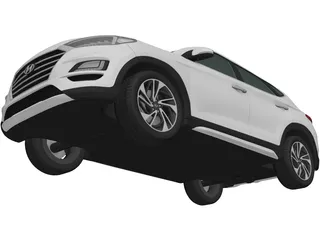 Hyundai Tucson (2018) 3D Model preview
