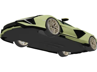 Lamborghini Sian (2020) 3D Model preview