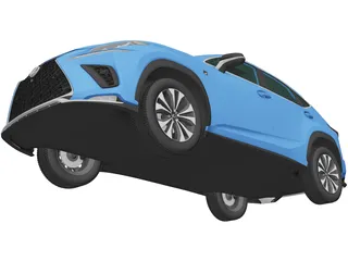 Lexus NX F-Sport (2017) 3D Model preview