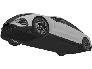 Mercedes-Benz EQS (2022) 3D Model preview