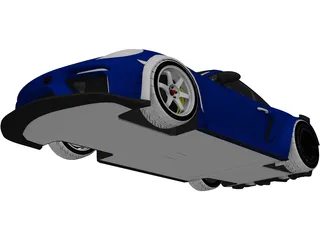 Porsche 718 Cayman GT4 Clubsport (2019) 3D Model preview