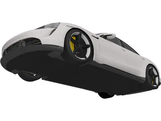 Porsche Taycan (2020) 3D Model preview