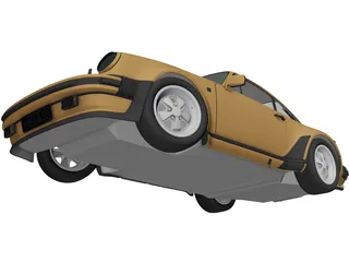 Porsche 911 Turbo (1975) 3D Model preview