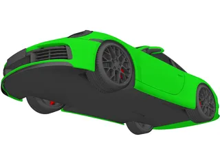 Porsche 911 Carrera S (2019) 3D Model preview