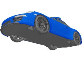 Porsche 911 Carrera (2017) 3D Model preview