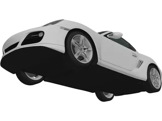 Porsche Cayman S (2011) 3D Model preview