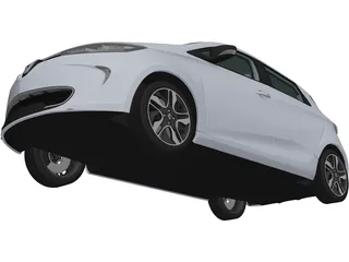Renault ZOE (2013) 3D Model preview