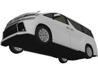 Toyota Vellfire Aero (2015) 3D Model preview