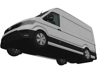 Volkswagen Crafter L1H2 (2017) 3D Model preview