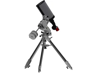 SkyWatcher EQ6-R and TS RC8 Telescope 3D Model preview