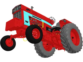 Case IH Farmall 1066 Hydro 3D Model preview