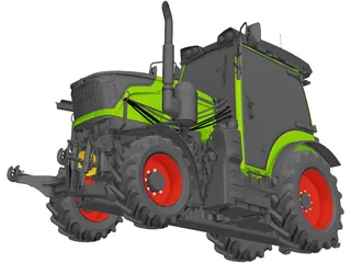 Fendt 200 V Vario 3D Model preview