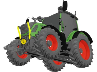 Fendt 300 Vario 3D Model preview