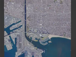 Long Beach City, USA (2024) 3D Model preview