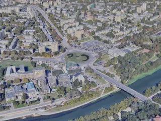 Vilnius City, Lithuania (2023) 3D Model preview