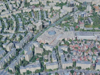 Bucharest City, Romania (2023) 3D Model preview