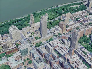 New York City, Upper Manhattan, USA (2024) 3D Model preview