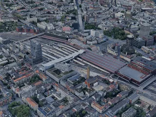 Basel City, Switzerland (2024) 3D Model preview