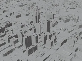 Des Moines City, IA, USA (2024) 3D Model preview