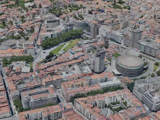 Porto City, Portugal (2023) 3D Model preview