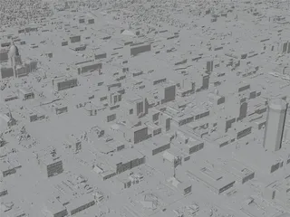 Springfield City, IL, USA (2024) 3D Model preview