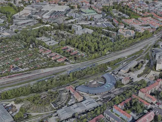 Augsburg City, Germany (2023) 3D Model preview