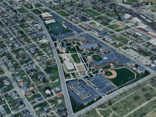 Fort Wayne City, IN, USA (2024) 3D Model preview