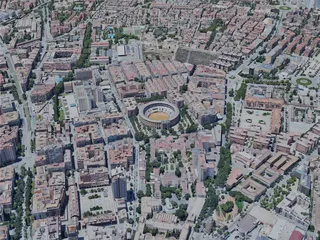 Granada City, Spain (2023) 3D Model preview