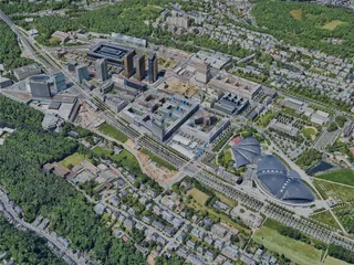 Luxembourg City, Luxembourg (2023) 3D Model preview