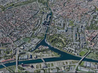 Strasbourg City, France (2023) 3D Model preview