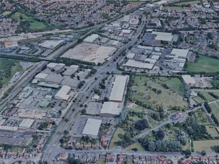 Gloucester City, UK (2021) 3D Model preview