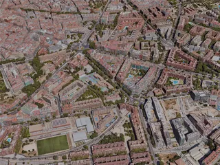 Madrid City, Spain (2023) 3D Model preview