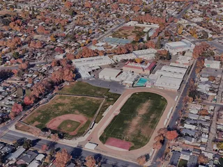 Modesto City, CA, USA (2024) 3D Model preview