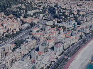 Nice City, France (2024) 3D Model preview