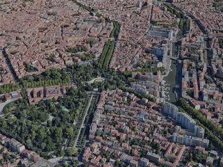 Toulouse City, France (2023) 3D Model preview