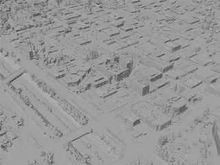 Visalia City, CA, USA (2024) 3D Model preview