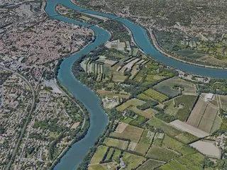 Avignon City, France (2023) 3D Model preview