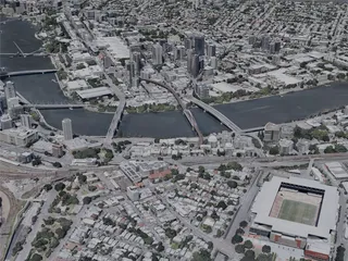 Brisbane City, Australia (2023) 3D Model preview