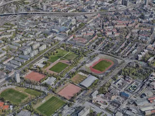 Mannheim City, Germany (2022) 3D Model preview