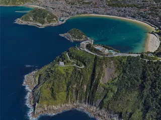 San Sebastian City, Spain (2023) 3D Model preview