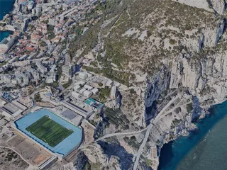 Gibraltar City, UK (2023) 3D Model preview