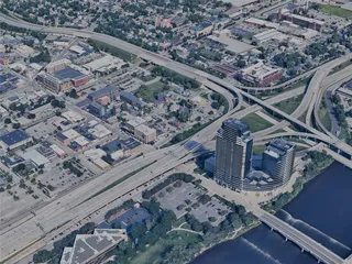 Grand Rapids City, USA (2023) 3D Model preview