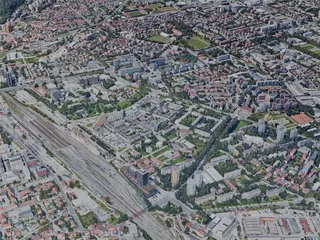 Ljubljana City, Slovenia (2023) 3D Model preview