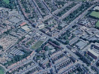 Northampton City, UK (2023) 3D Model preview