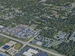 Springfield City, MO, USA (2024) 3D Model preview